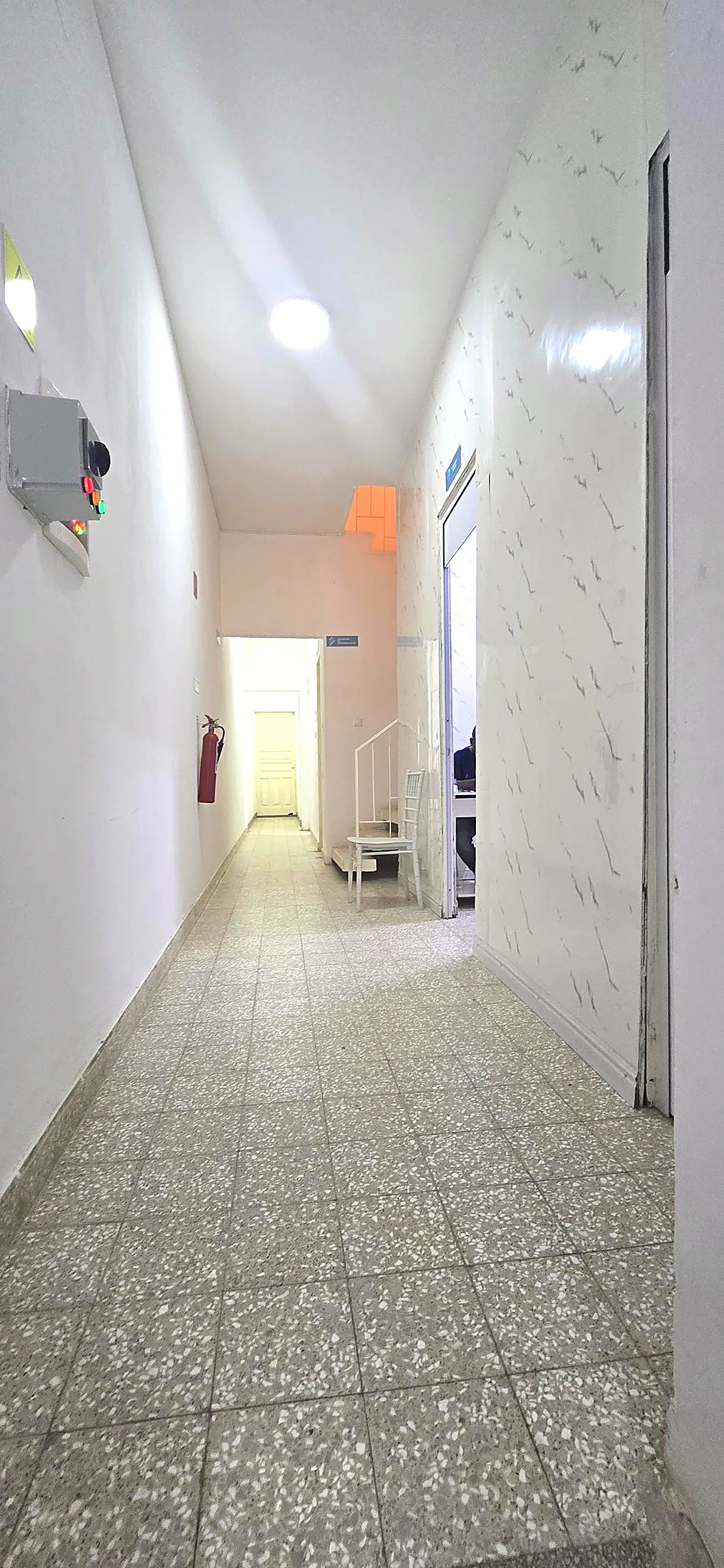 Corredor de acesso aos consultórios